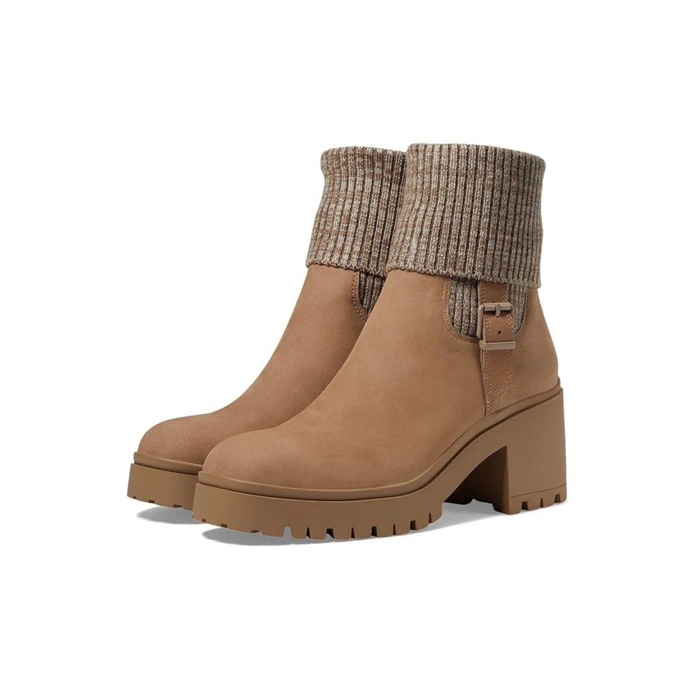 Blondo Roary Women's US 7.5 Sand Nubuck Leather Waterproof Ankle Boots